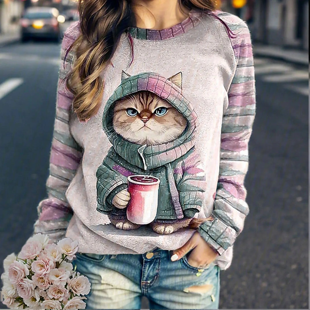 Stilla | Komfortabel Pullover Med Unik Grafiktryk
