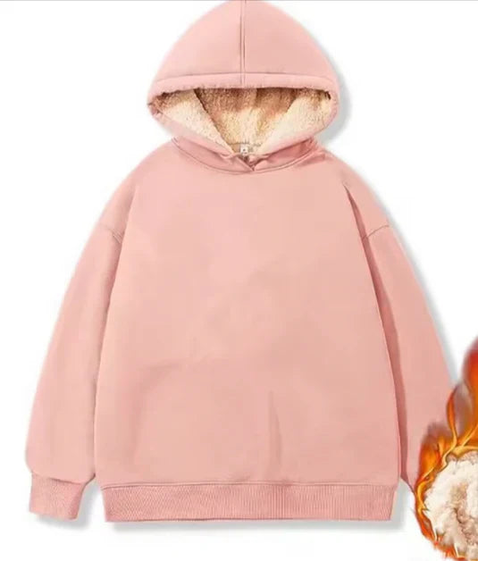 Stilla | Sweatshirt med Sherpa-fyr med hætte
