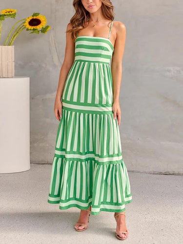 Stilla | Elegante Sexet Stribet Kjole