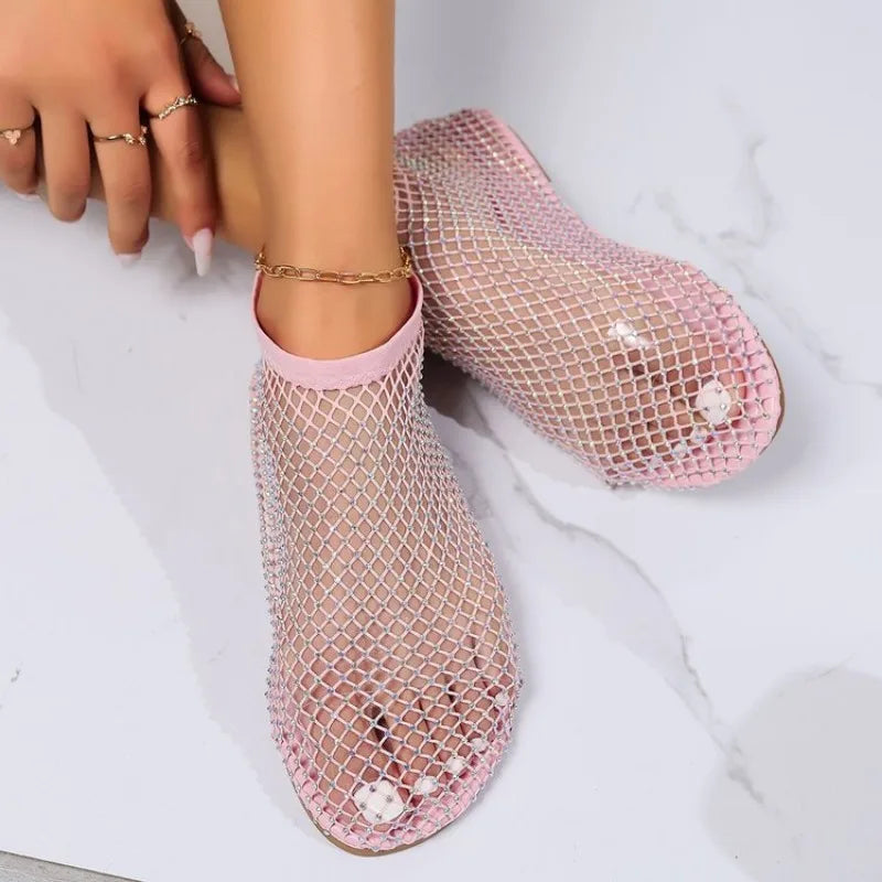 Skovae | Mesh-Slipper med Fladt Hæl