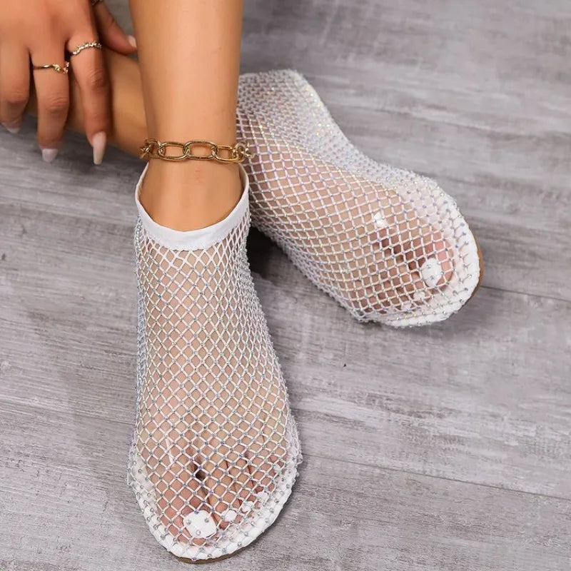 Skovae | Mesh-Slipper med Fladt Hæl