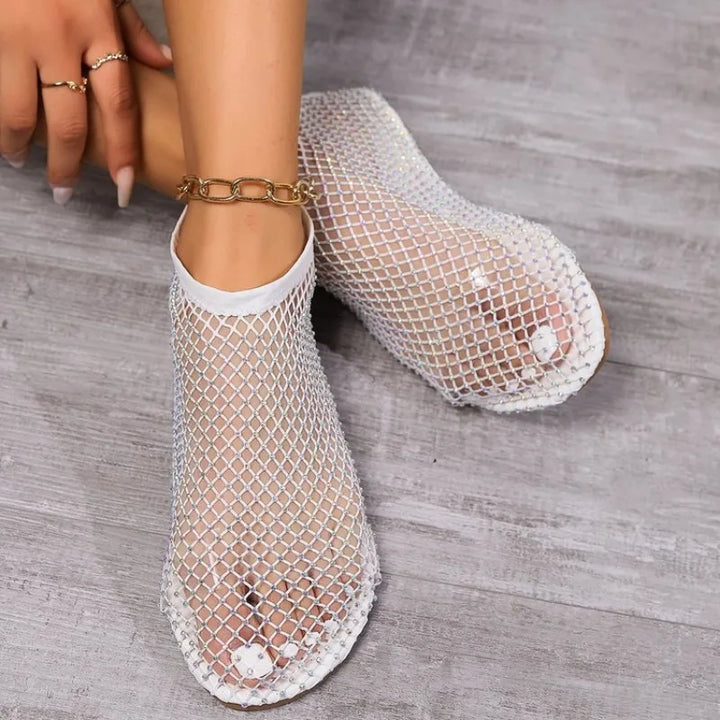 Skovae | Mesh-Slipper med Fladt Hæl