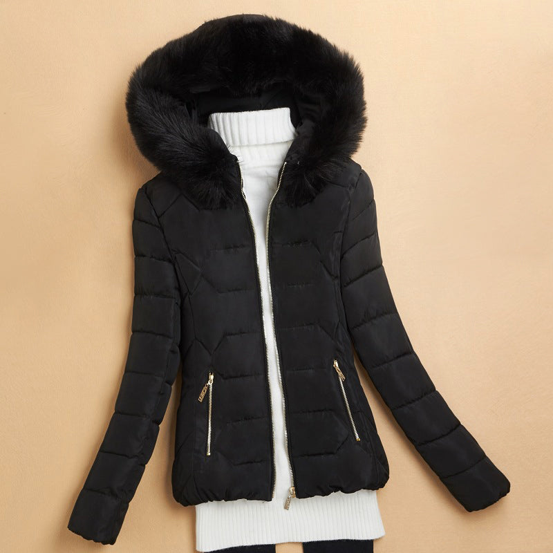 Stilla | Vinter Puffer-Jakke med Pels-Stil Hætteudsmykning