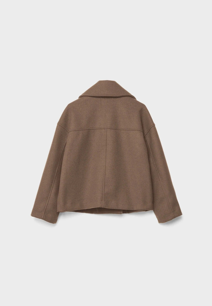Stilla | Cropped Dobbeltbrystet Frakke Boxy Kort Jakke