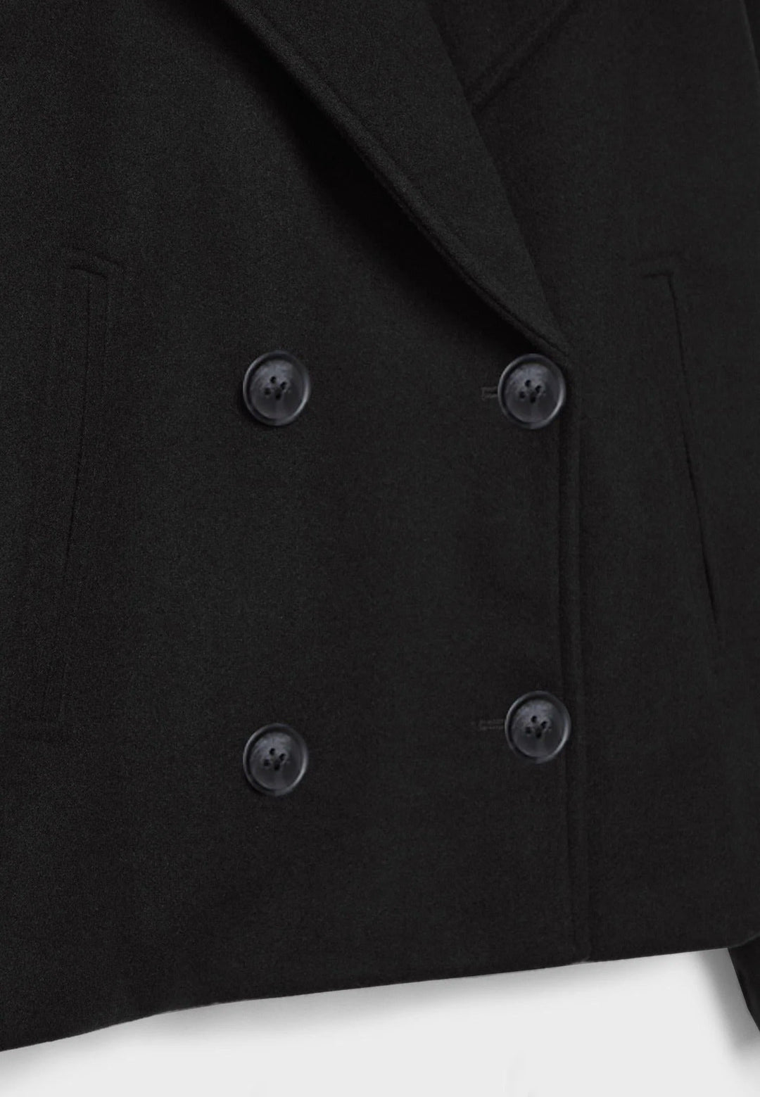 Stilla | Cropped Dobbeltbrystet Frakke Boxy Kort Jakke