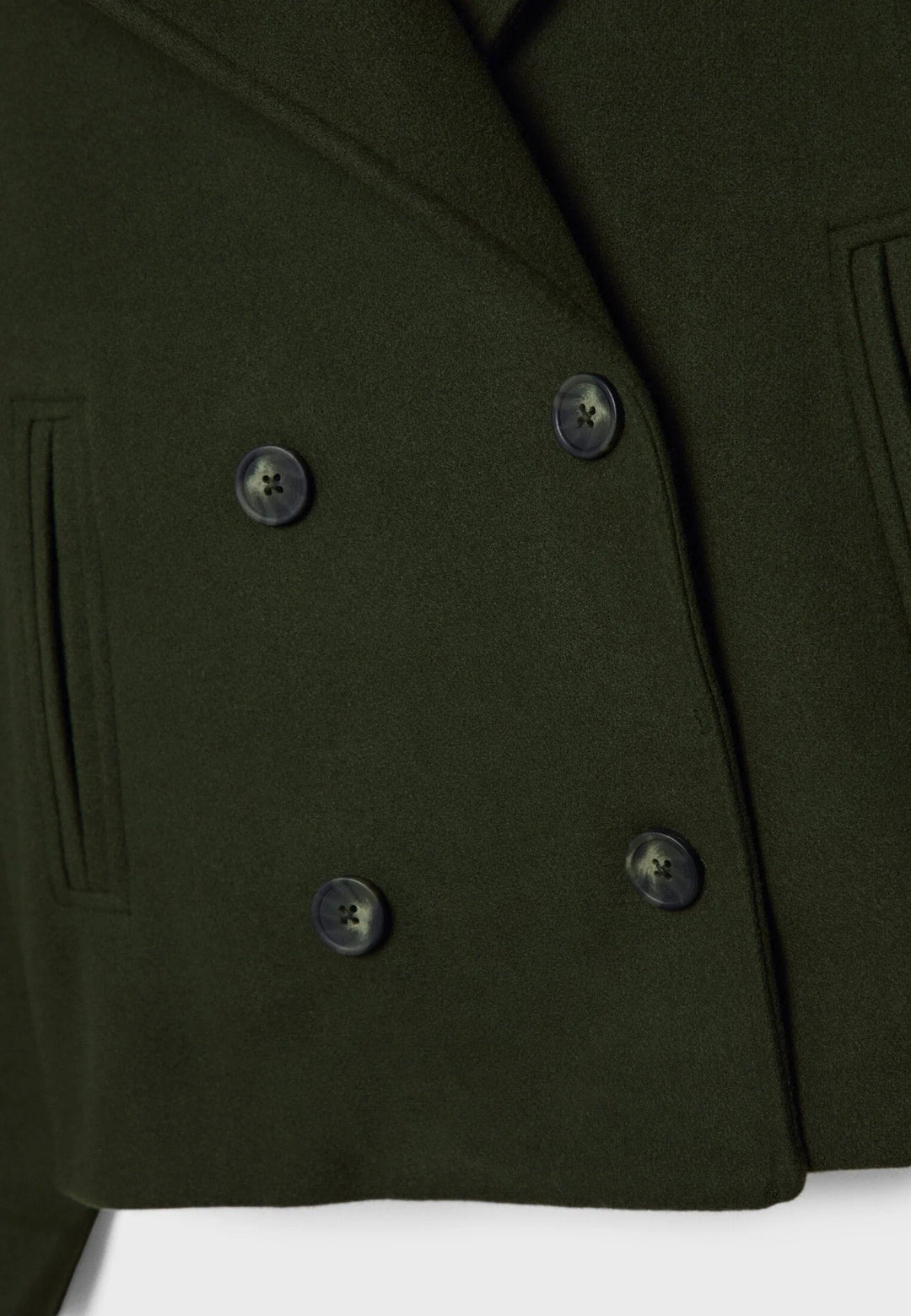 Stilla | Cropped Dobbeltbrystet Frakke Boxy Kort Jakke