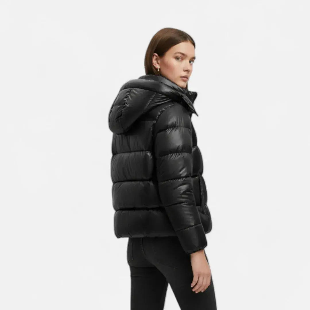 Stilla | Hætte Slim Puffer Jakke