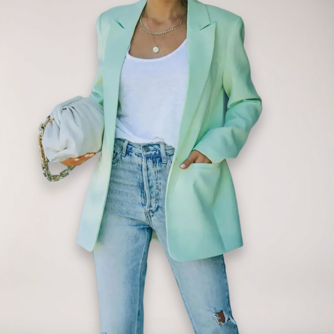 Stilla | Oversize Blazer – Enkeltstående med Reversjakke til Elegant Lagdeling