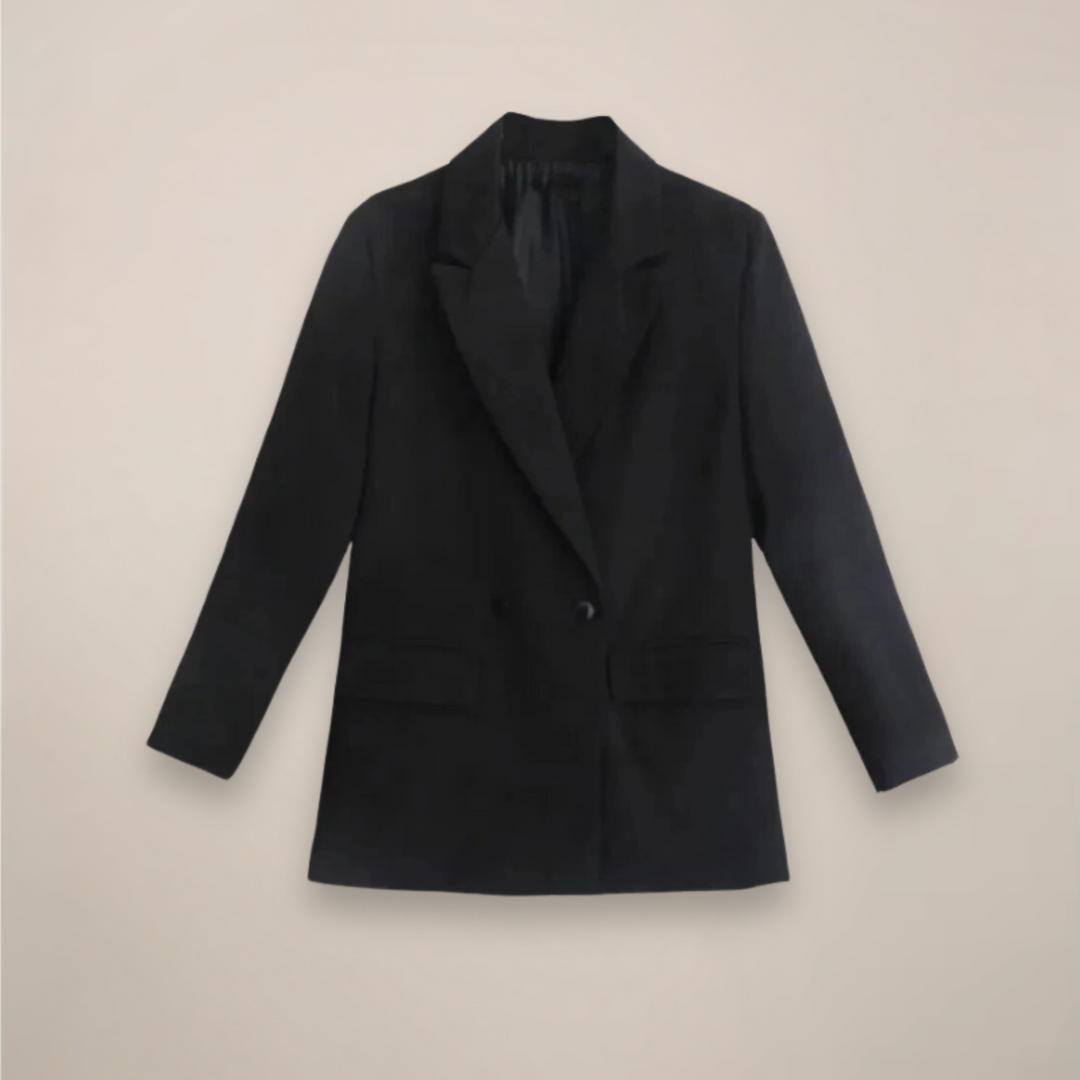 Stilla | Oversized Dobbeltbreasted Blazer Frakke – Lang Smart Jakke til Efterår/Vinter