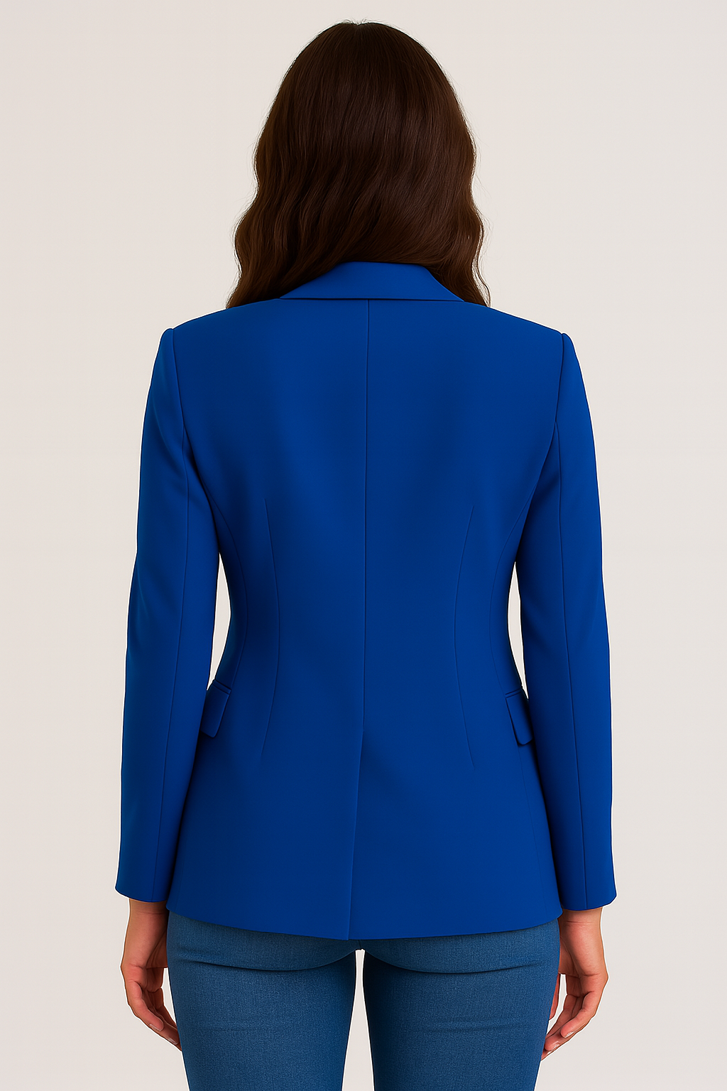 Stilla | Skræddersyet Blazer – Enknap – Slim Fit – Blå