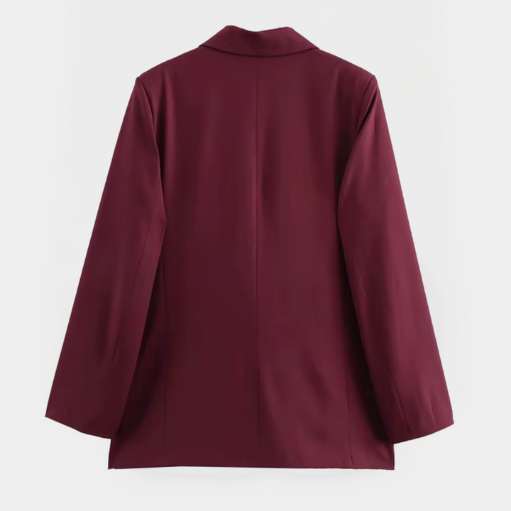 Stilla | Taljeret Bordeaux Blazer – Forfinet Pasform til Smarte Fritidslooks
