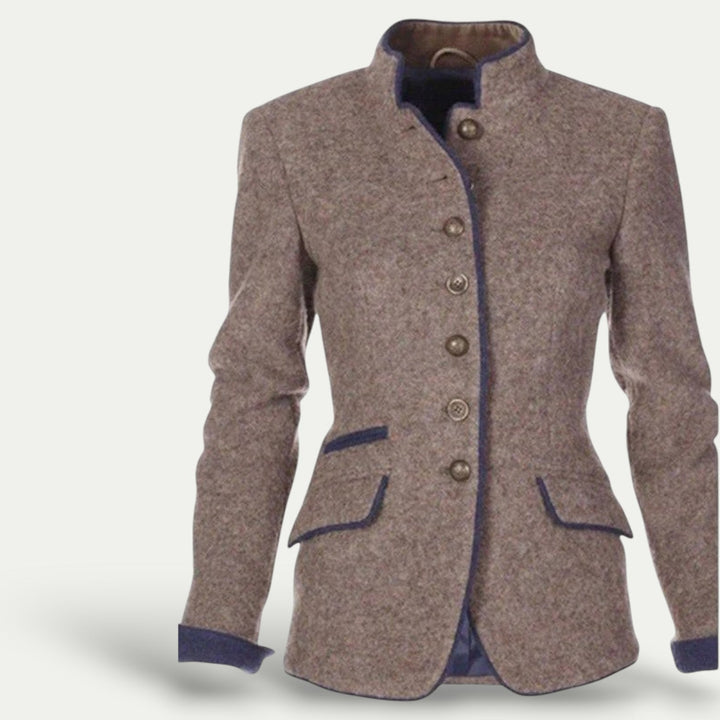 Stilla | Taljeret Kort Blazer med Ståkrave – Smart Lækkert Lag