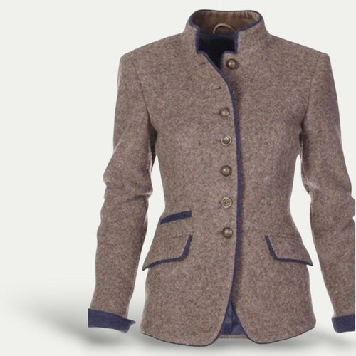 Stilla | Taljeret Kort Blazer med Ståkrave – Smart Lækkert Lag