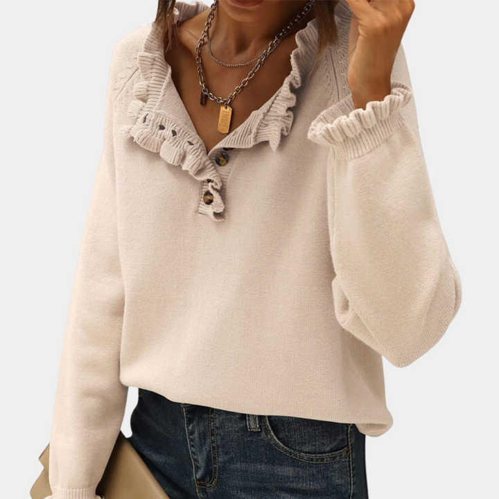 Stilla | Moderigtigt Flæse Sweater til Kvinder