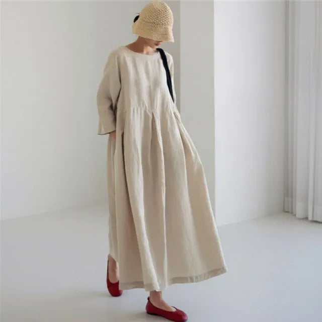 Stilla | Casual Midi Strik Kjole