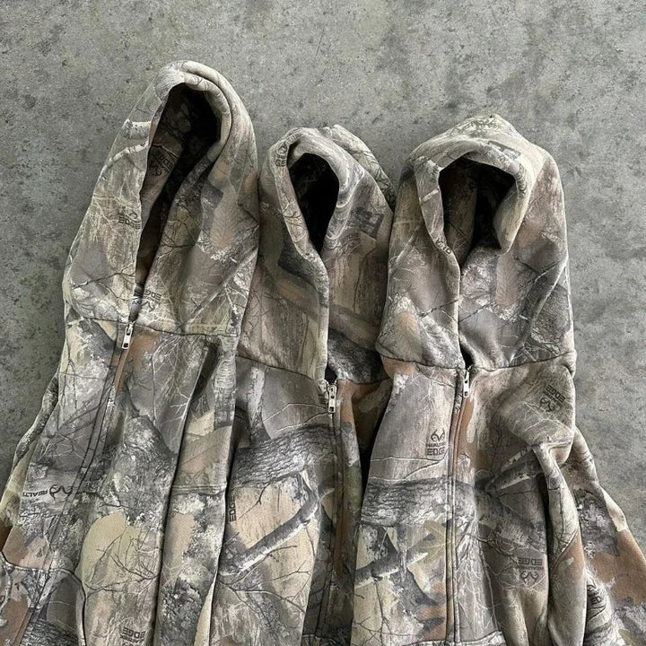 Stilla | Retro Unisex Hoodie med Camouflage-Mønster