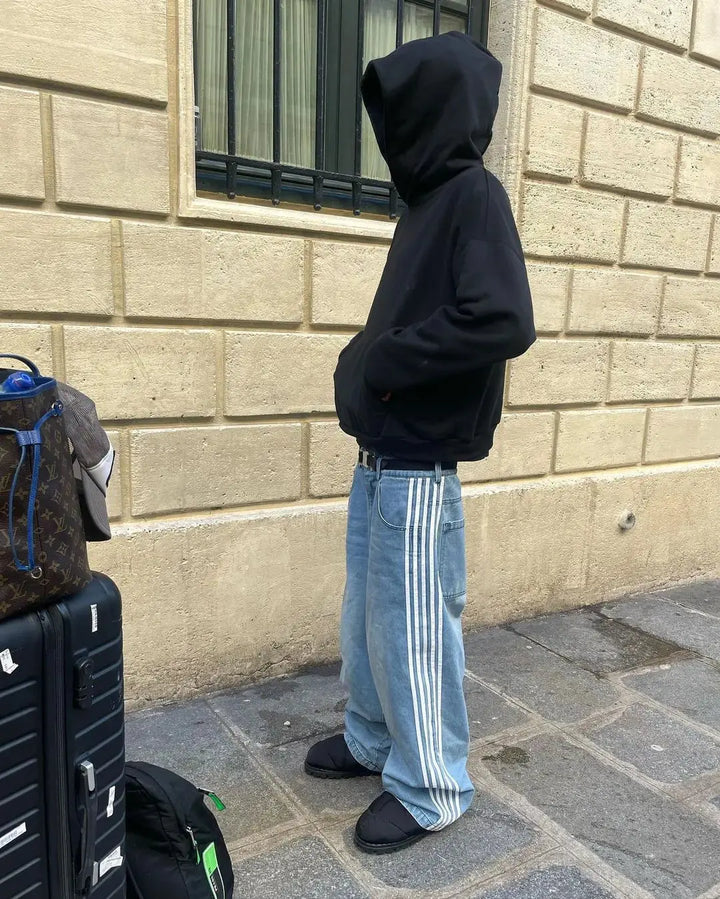 Stilla | Baggy jeans med høj talje