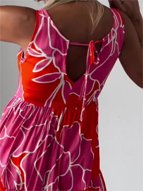 Stilla | Stilfuld Blomstret Print Kjole