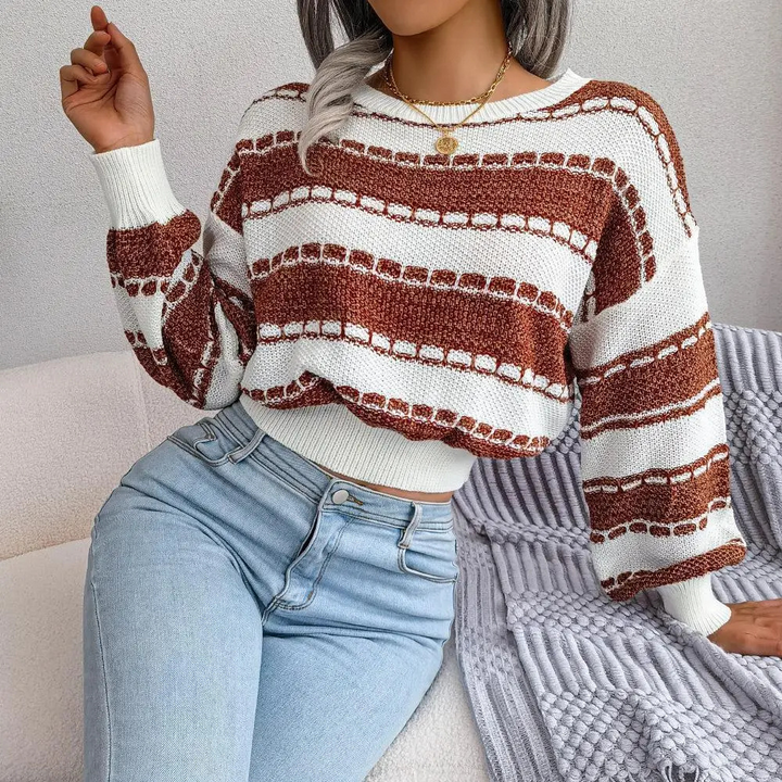 Stilla | Elegant Sweater med Lav Skuldersøm til Damer