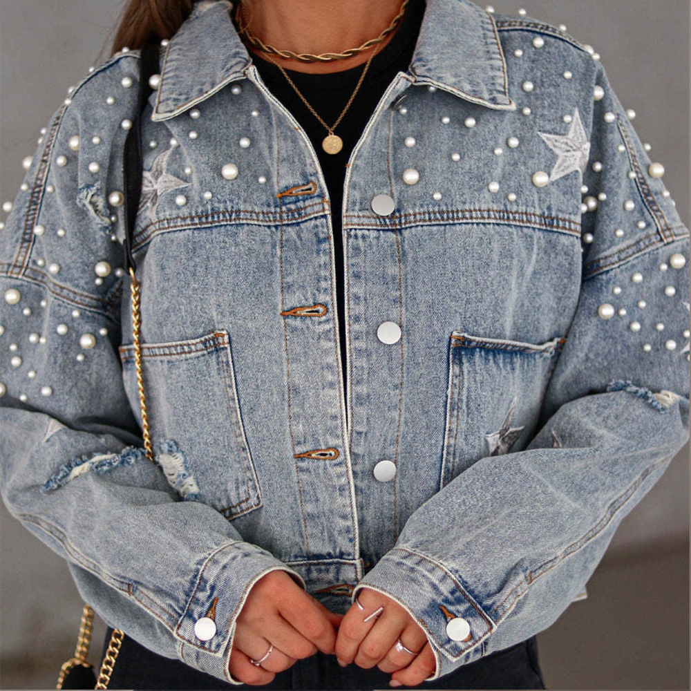 Stilla | Stilfuld Denim Jakke til Kvinder