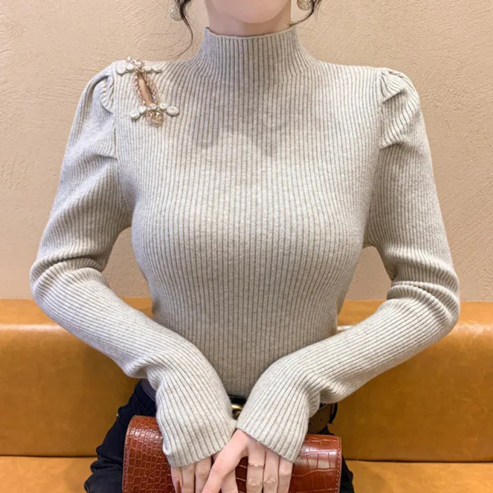 Stilla | Moderigtigt Ribbede Sweater til Kvinder
