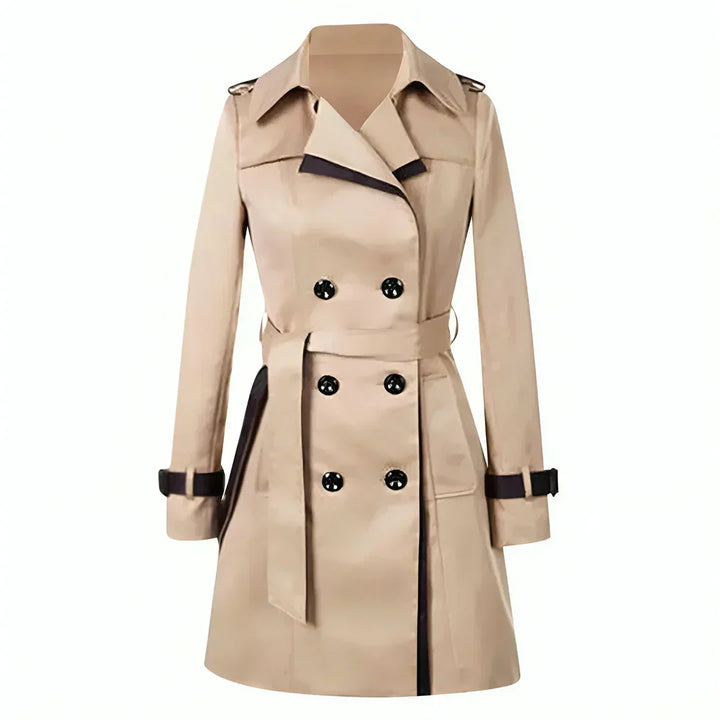 Stilla | Klassisk Trenchcoat med Bælte Polyester Tidløs & Elegant
