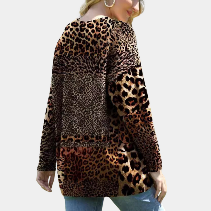 Stilla | Klassisk Leopardskprint Sweater til Kvinder