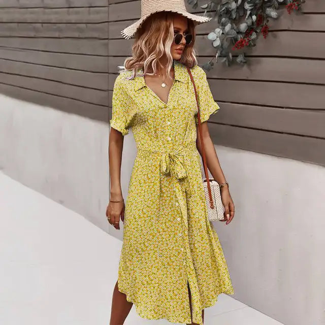 Stilla | Sommerkjole med Blomsterprint til Kvinder