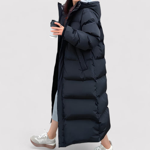Stilla | Puffer-parka med hætte dame vinterjakke
