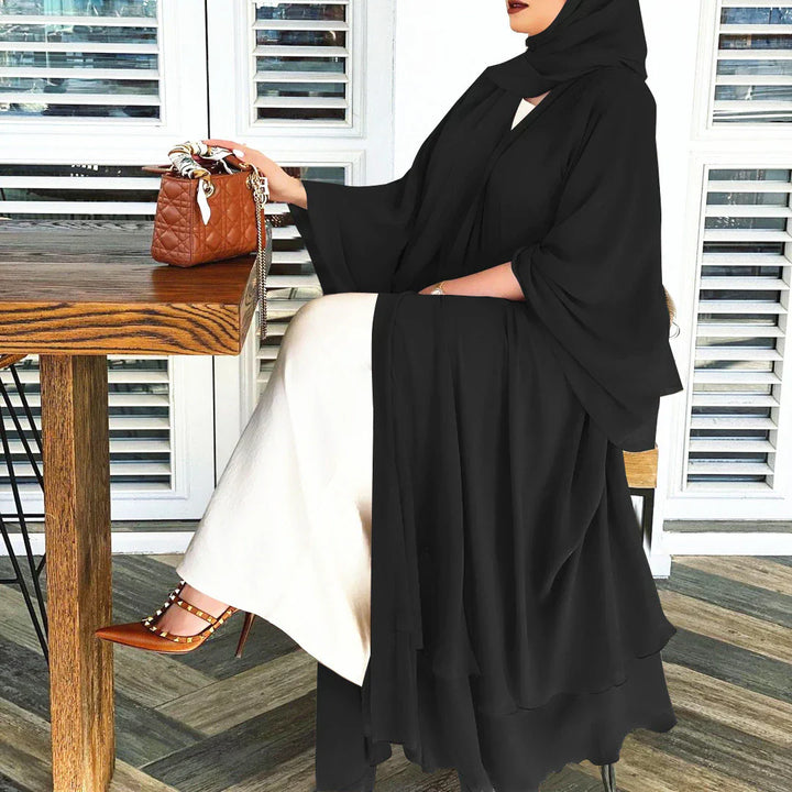 Stilla | Åben Amina Abaya Med Hijab