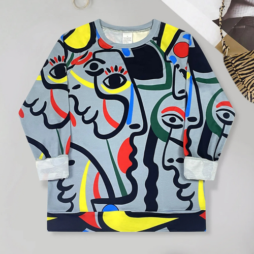 Stilla | Elegant Trykt Sweatshirt til Kvinder