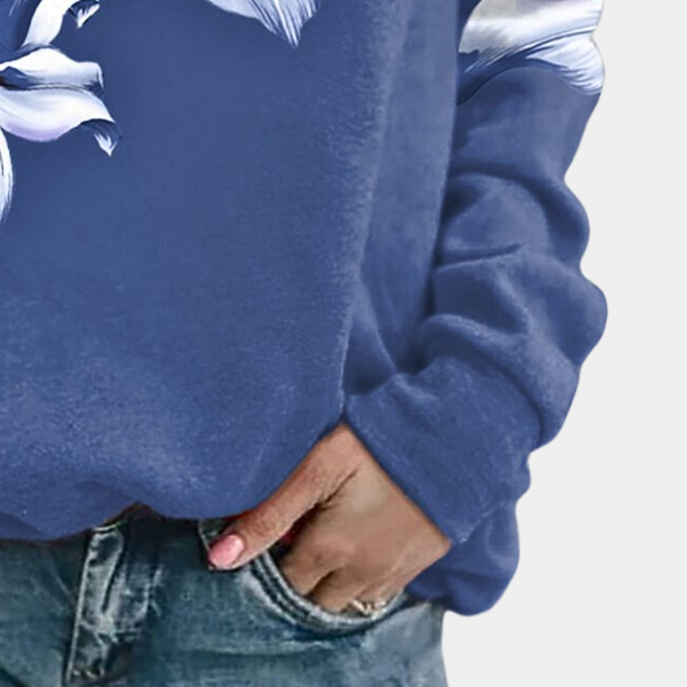 Stilla | Blomstret Sweatshirt til Kvinder