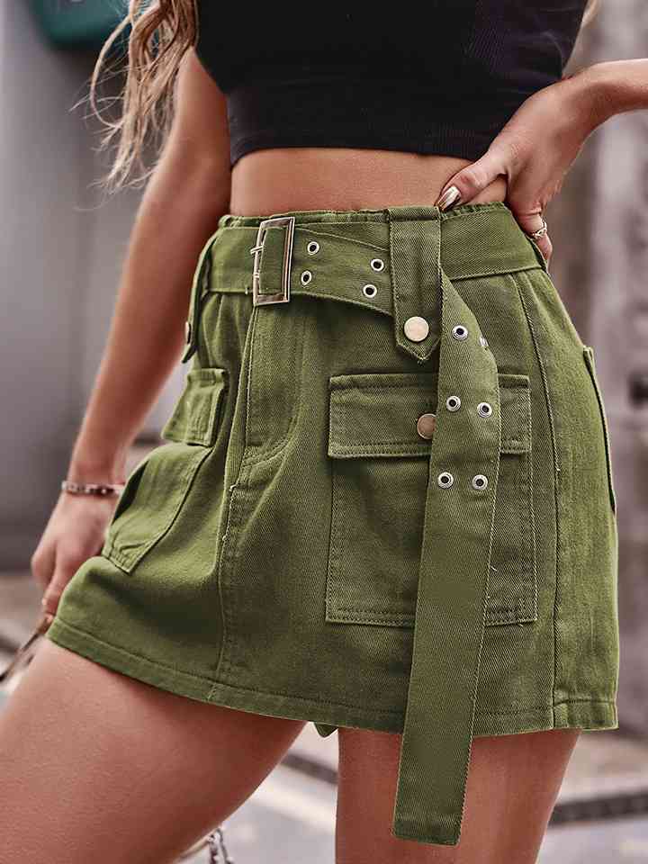 Stilla | Talje Denim Cargo Shorts
