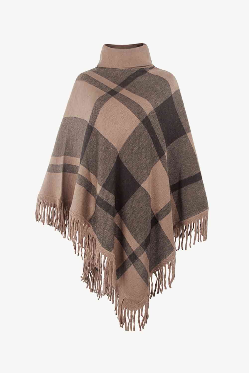 Stilla | Turtleneck Frynse Kant Poncho