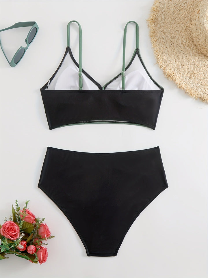 Stilla | Kvinder Farverig Bikini Bikini Farve, V-Udskæring Stil, Design, Sommer, Sommer