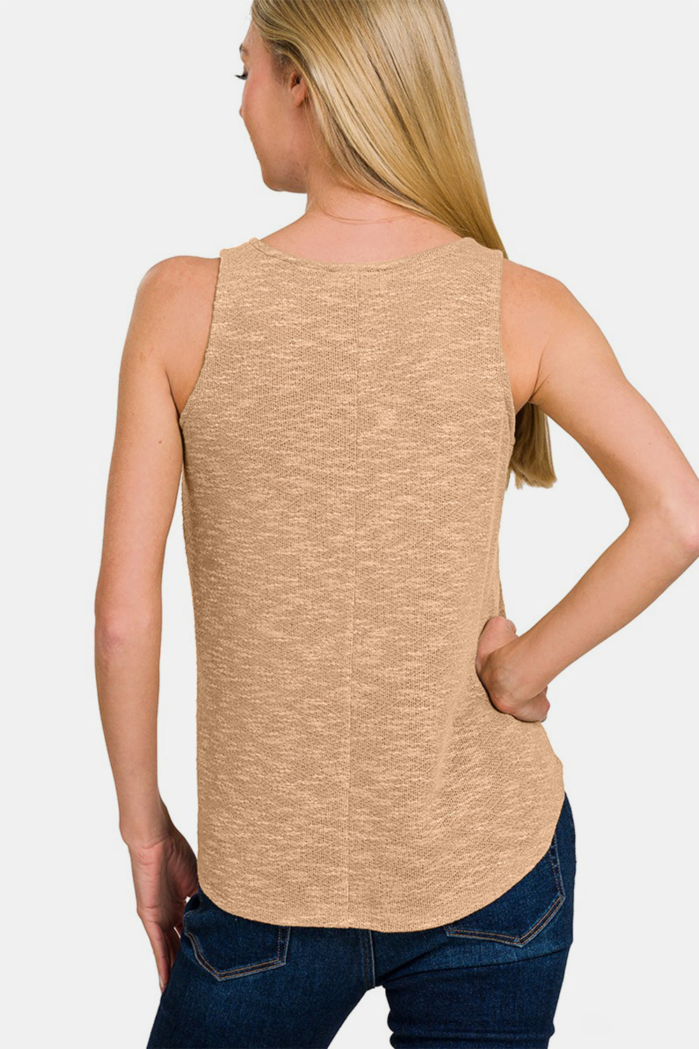 Stilla | V-hals buet kant tank