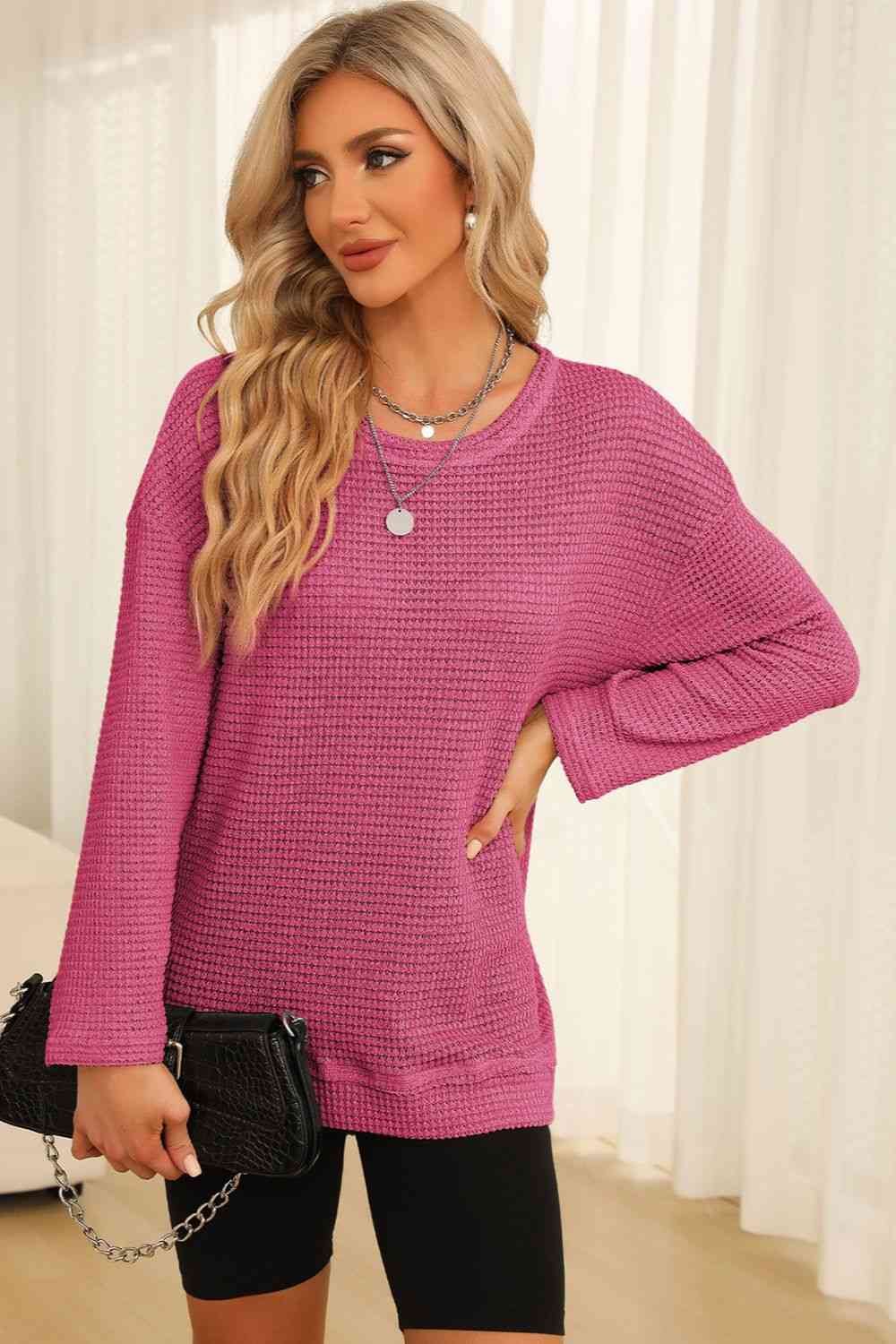 Stilla | Strik Rund Hals Langærmet Sweatshirt