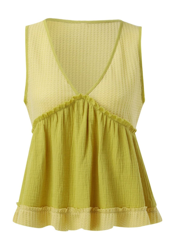 Stilla | Strik Frill V-Hals Tank