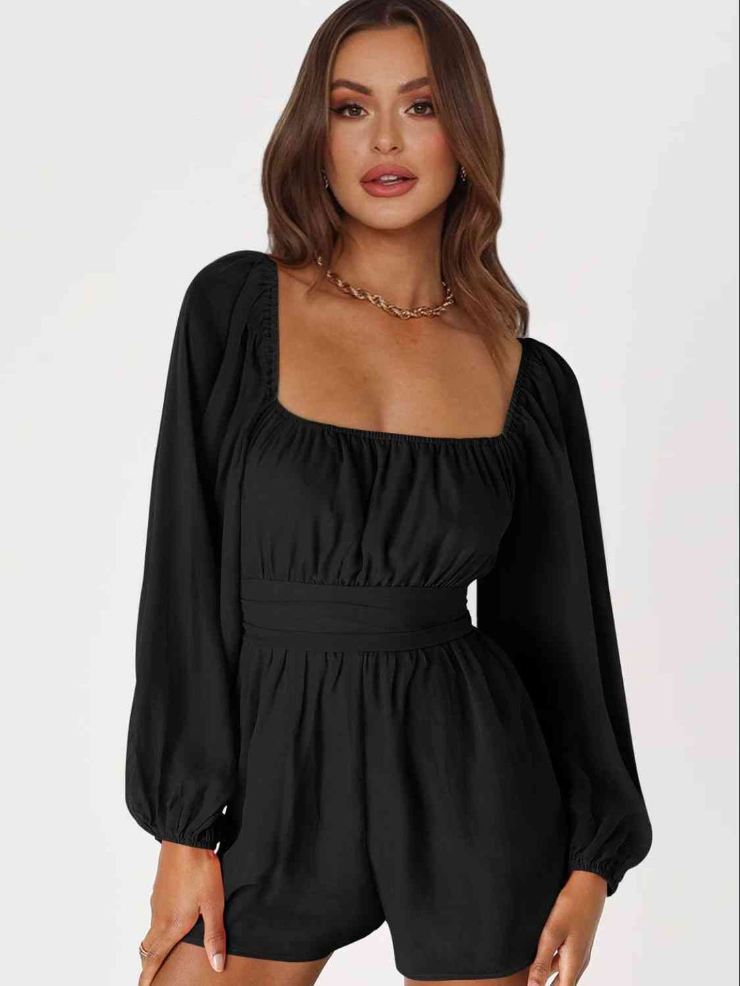 Stilla | Bag Smoked Ballonærme Romper