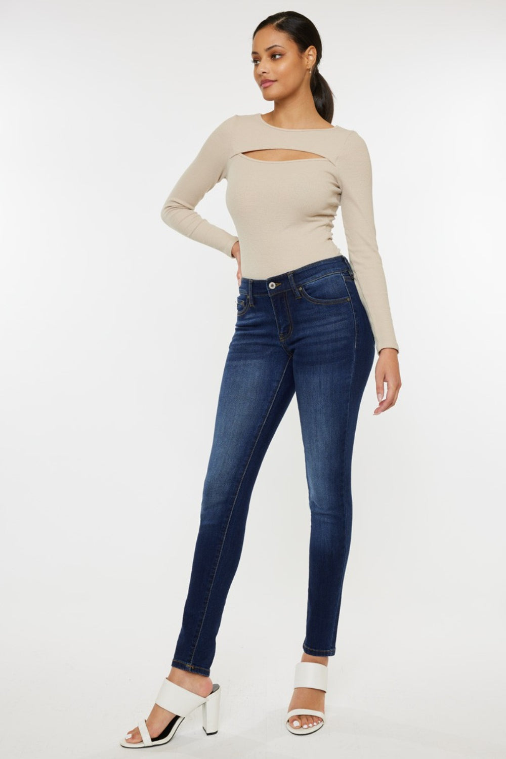 Stilla | Medium Høj Gradient Skinny Jeans
