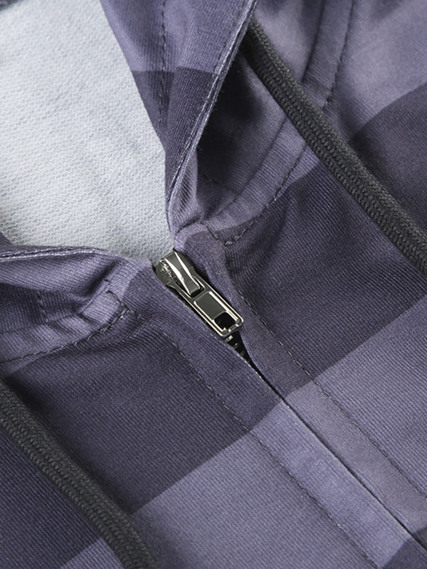 Stilla | Lilla Stribet Print Oversize Langærmet Hoodie
