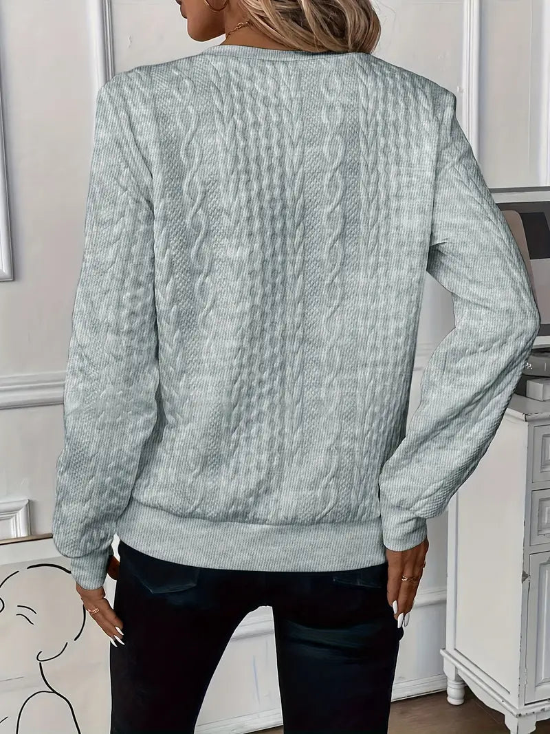 Stilla | Sporty sweater with functional zipper