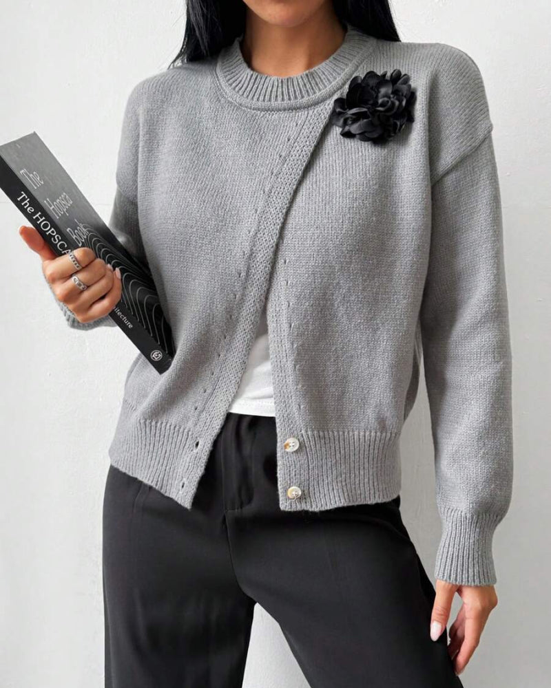 Stilla | Sweatshirt med slidskant