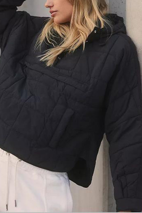 Stilla | Farve Hættejakke Polstret Sammenfoldelig Polstret Pullover Taske Langærmet Jakke
