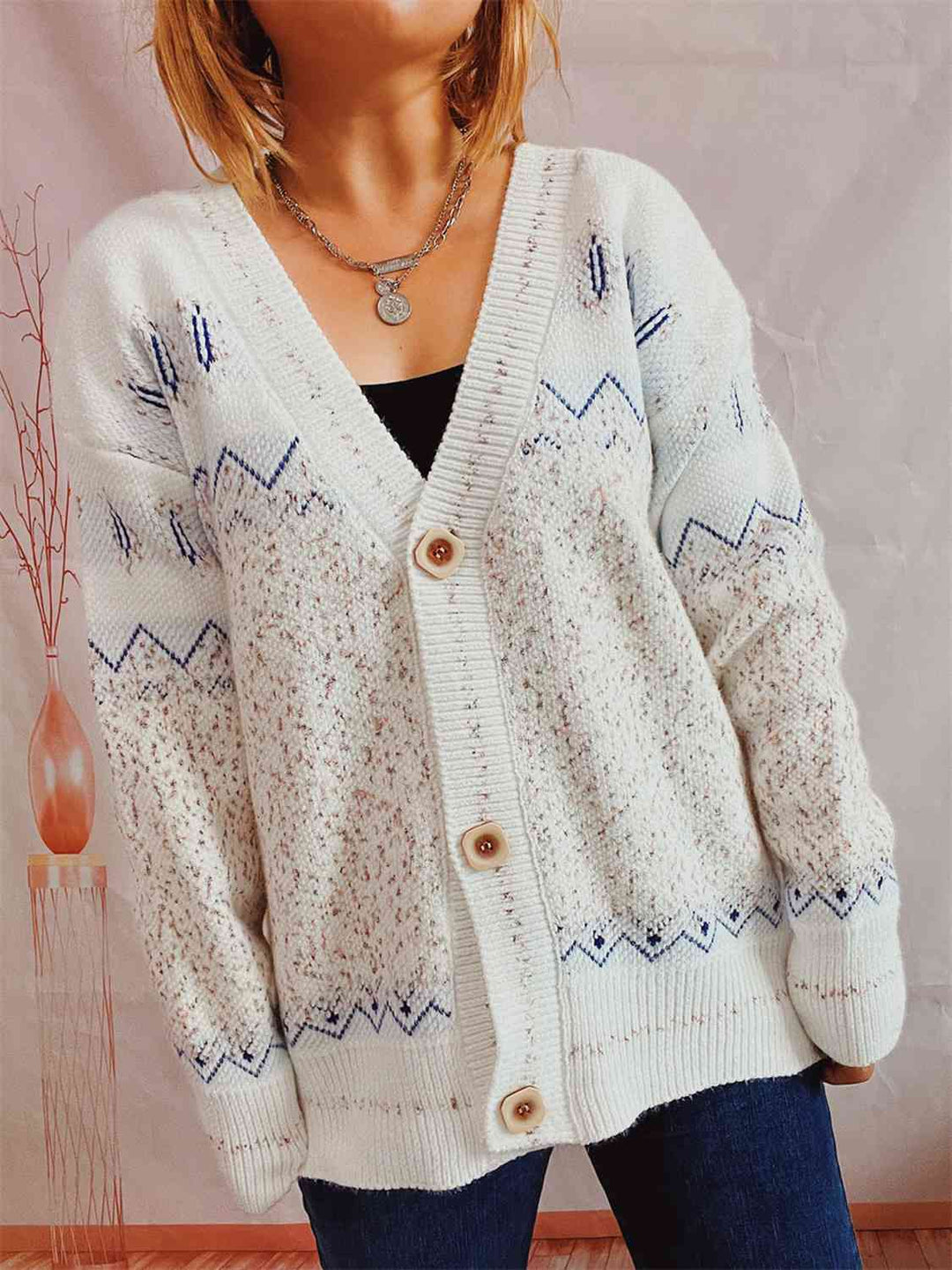 Stilla | Knappe Front Langærmet Cardigan