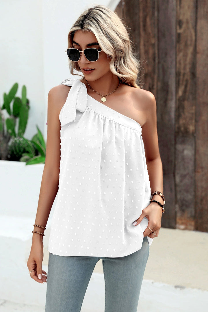Stilla | Dot Single Shoulder Tank