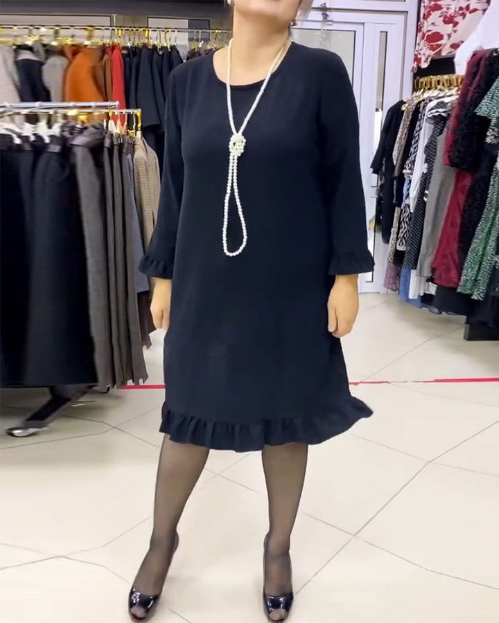 Stilla | Patchwork kjole med rynker