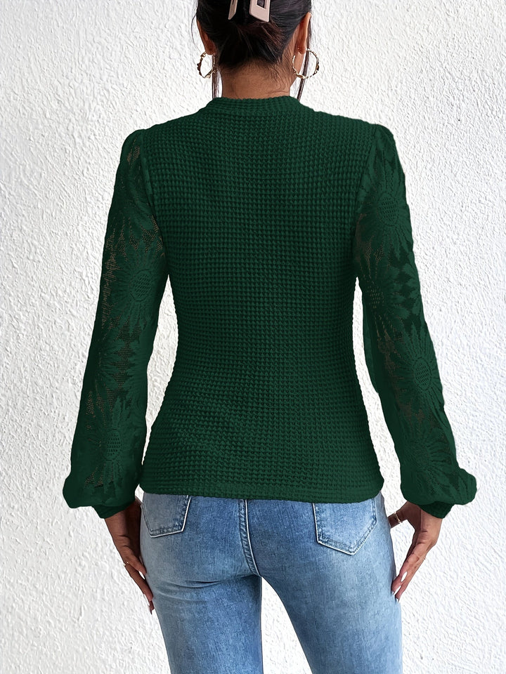 Stilla | T-shirt Med Rund Hals Og Blomsterprint