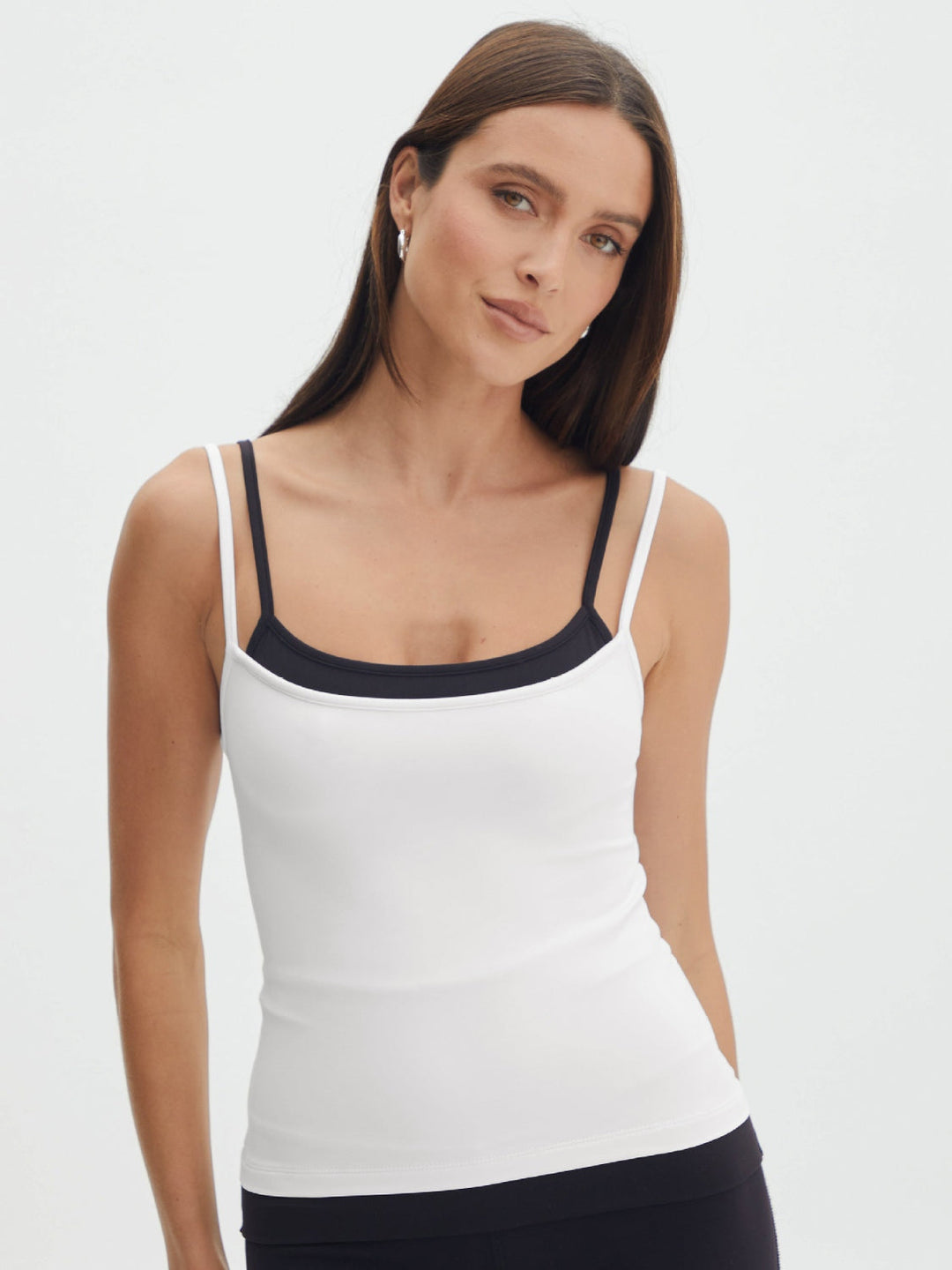 Stilla | Lagdelt Firkantet Hals Kort Camisole