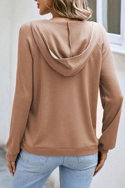 Stilla | Sweatshirt med halvzipper og raglanærmer